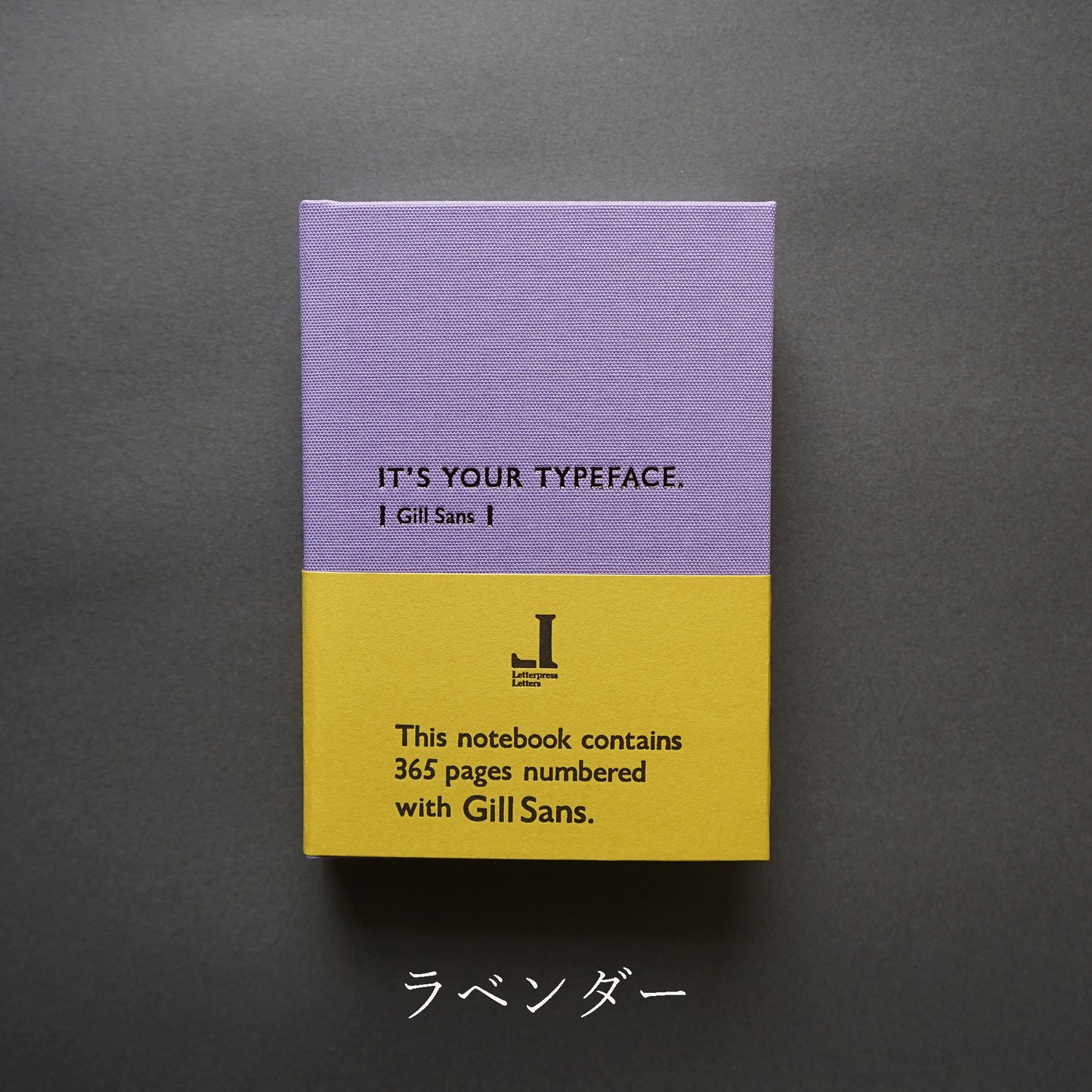 TYPEFACE NOTEBOOK / タイプフェイスノートブック〈ギルサンス〉