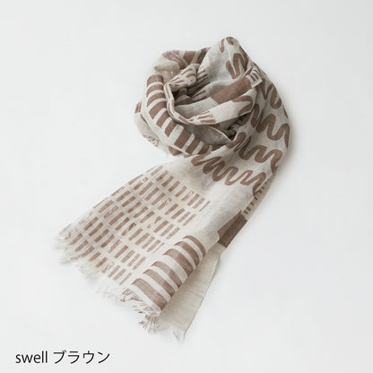 【2024新作】UV 抗菌・防臭加工 リネンコットンストール Swell 日本製（4色）