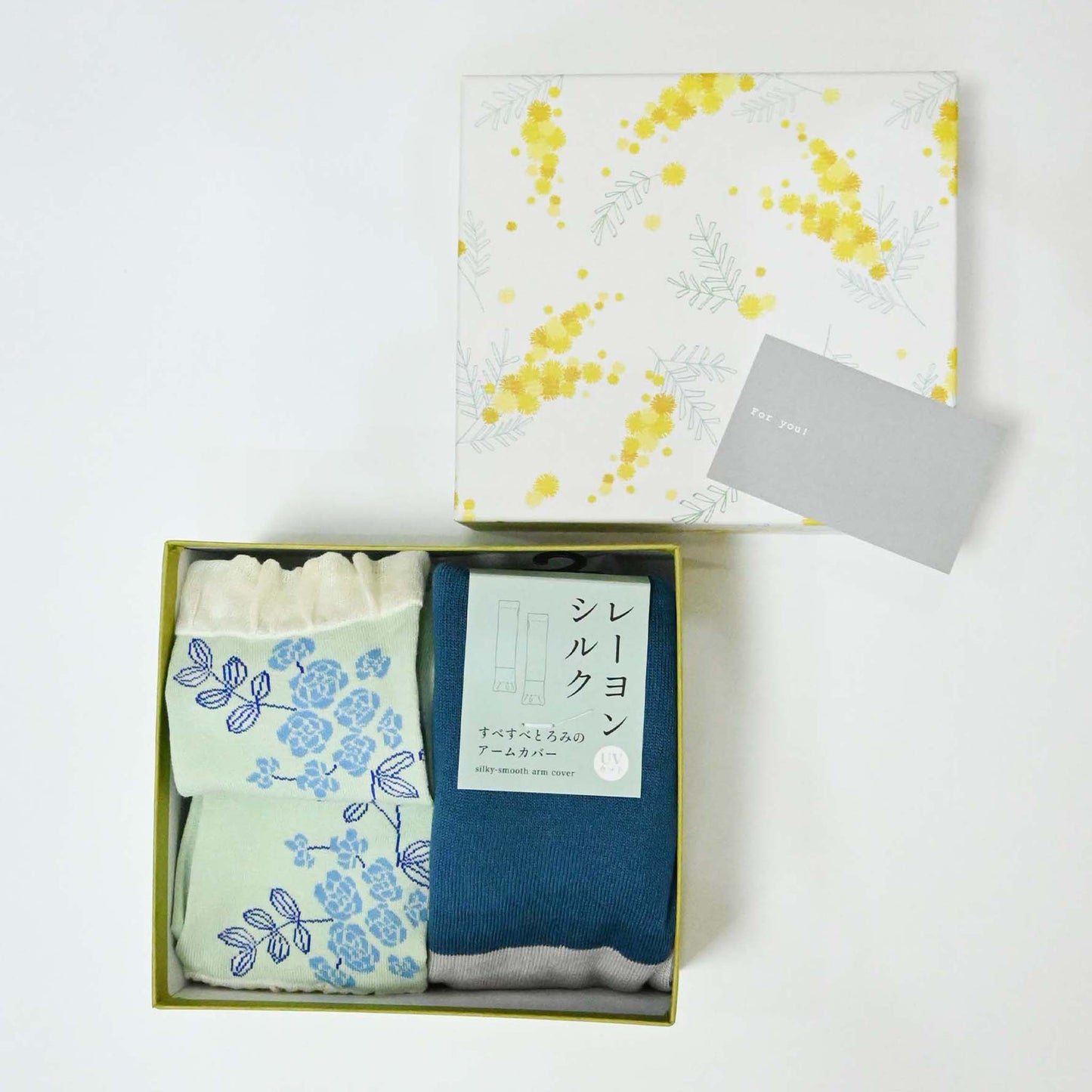 【GIFT SET】クルーソックス1足／UVアームカバー1点｜BOX入