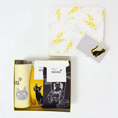 【GIFT SET】〈kuu〉ソックス2足／ハンカチ1足｜BOX入