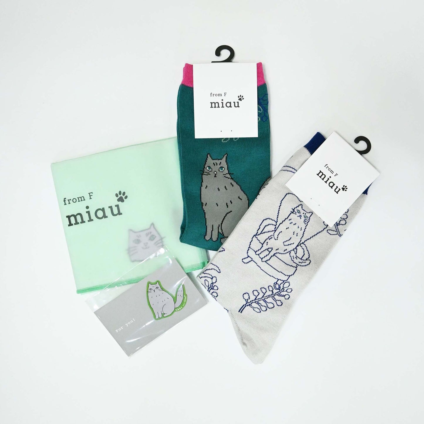 【GIFT SET】〈ukko〉ソックス2足／ハンカチ1足｜BOX入