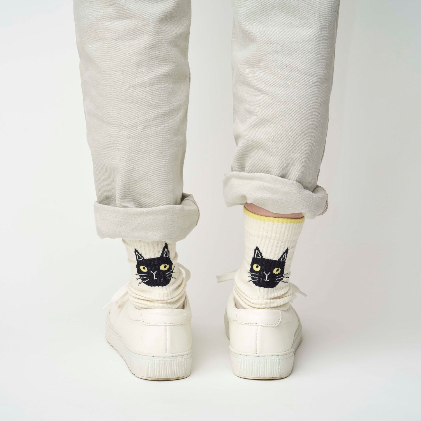 olen / わたしとぼく　コットン　クルー丈ソックス（3色）