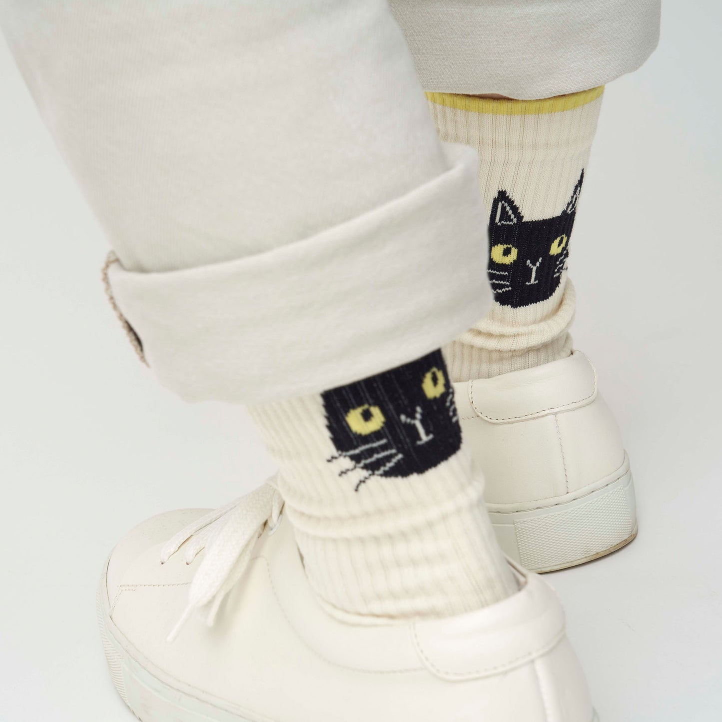 olen / わたしとぼく　コットン　クルー丈ソックス（3色）