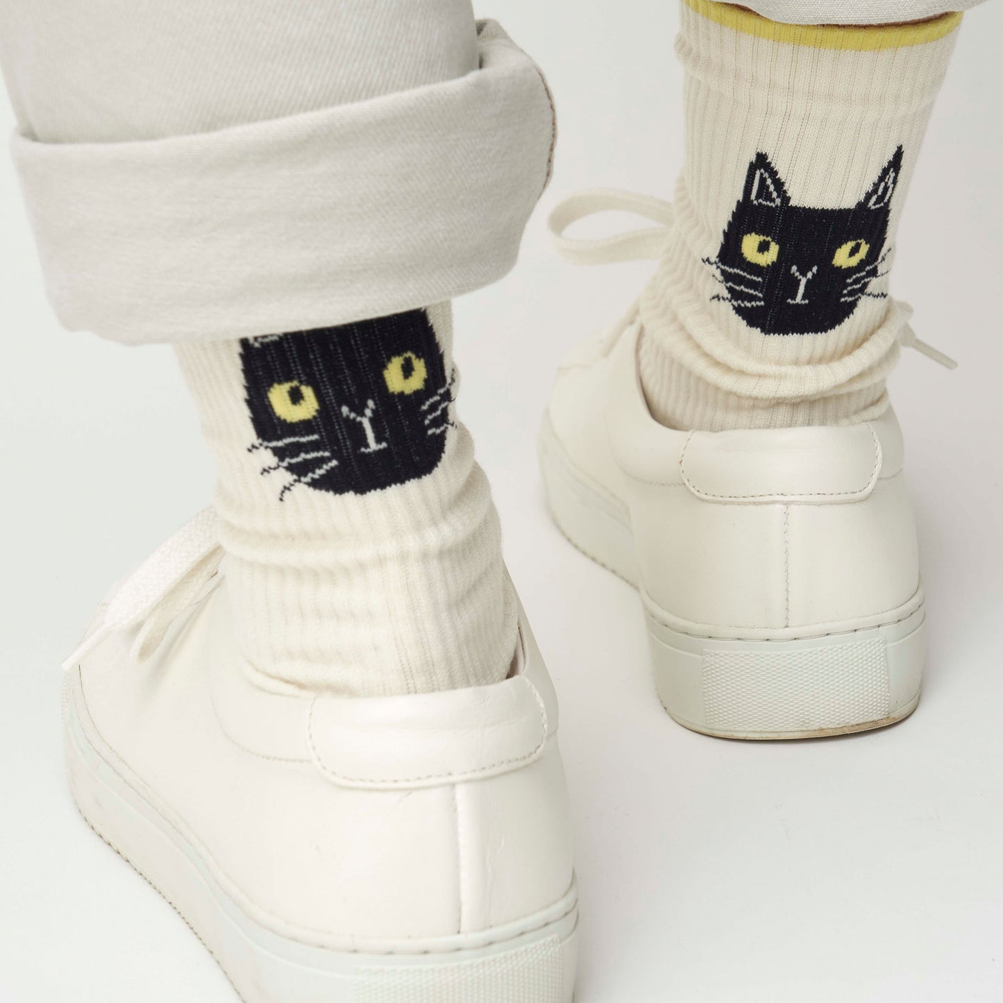 olen / わたしとぼく　コットン　クルー丈ソックス（3色）