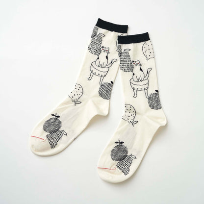 tuoli ja minä／椅子とわたし　クルー丈ソックス（3色）