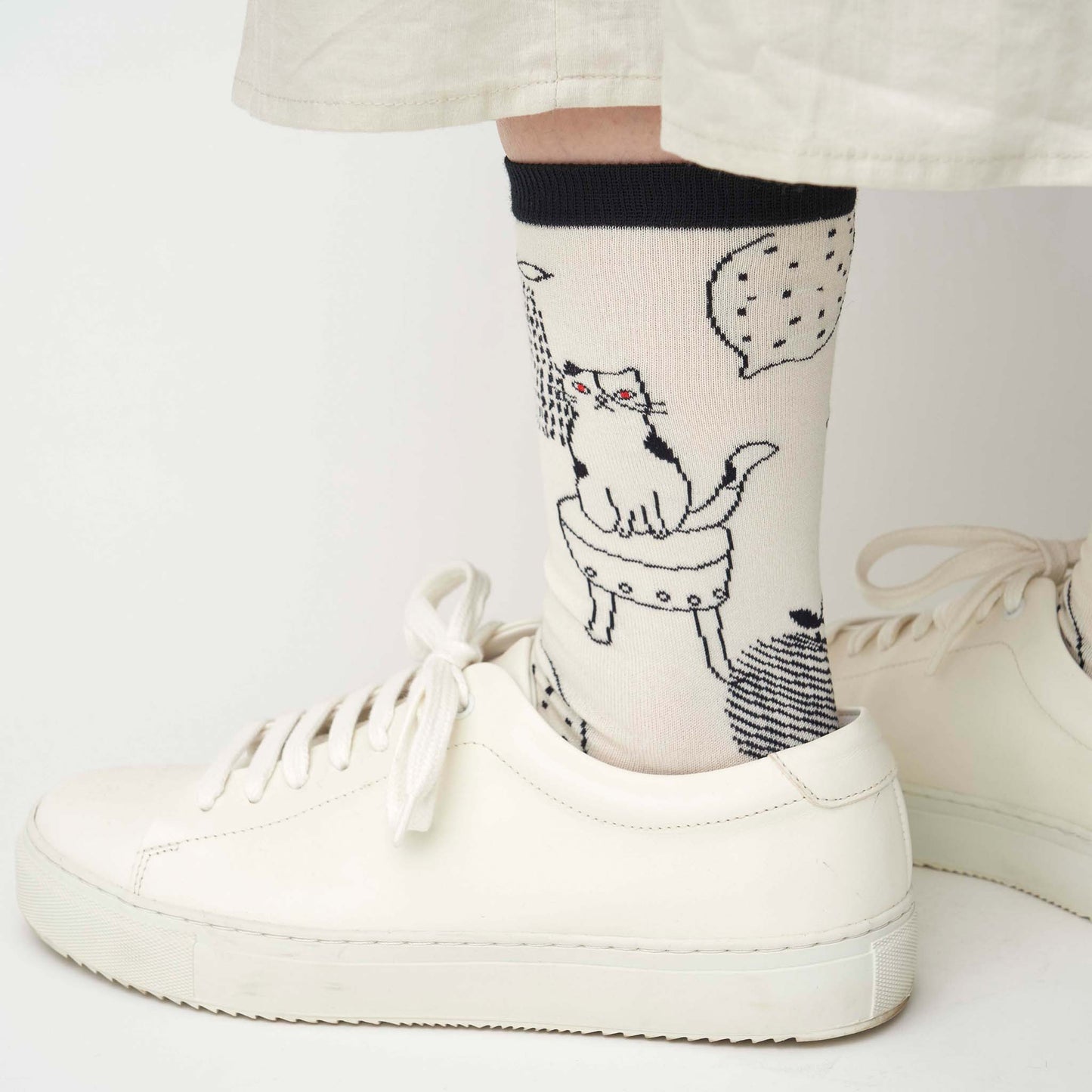 tuoli ja minä／椅子とわたし　クルー丈ソックス（3色）