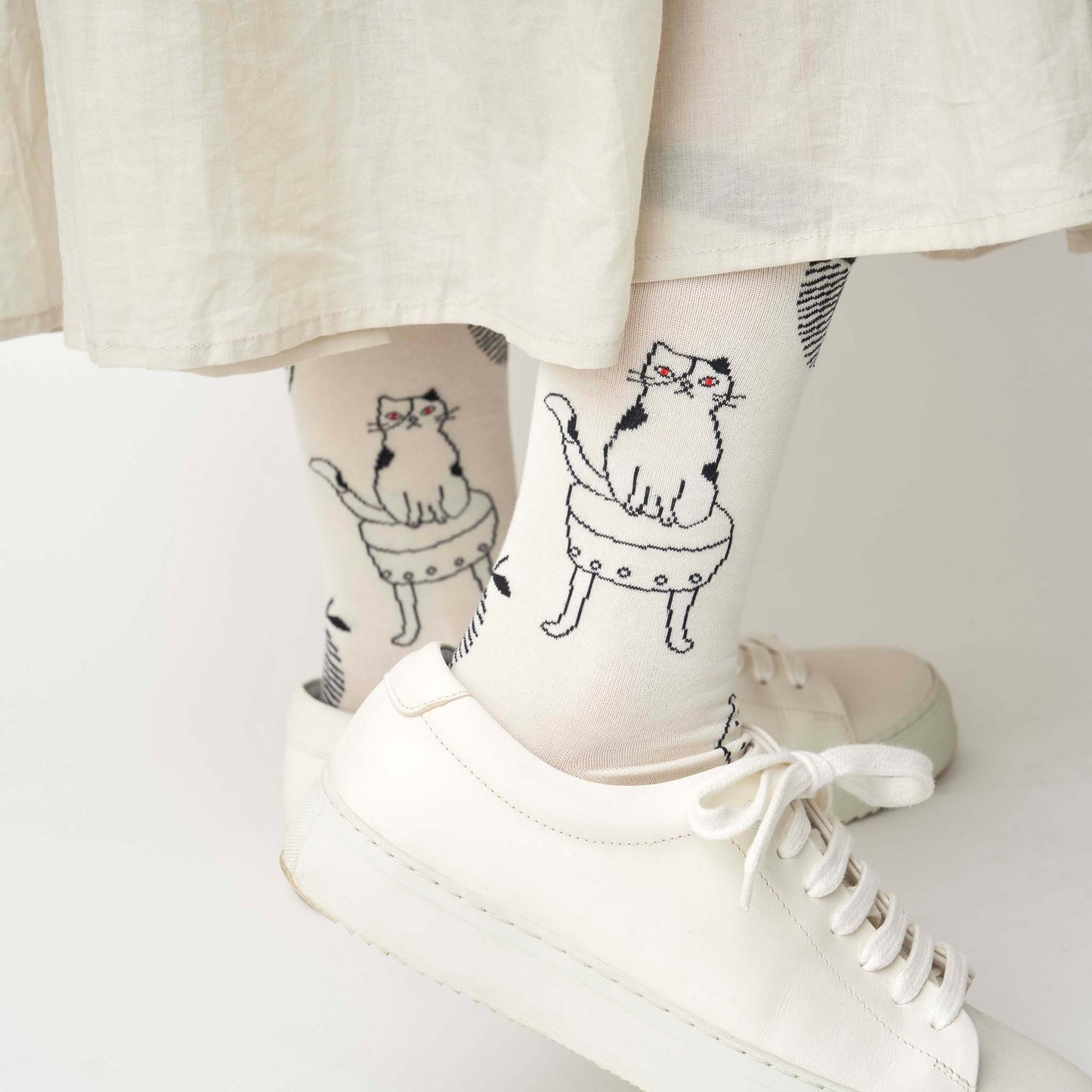 tuoli ja minä／椅子とわたし　クルー丈ソックス（3色）