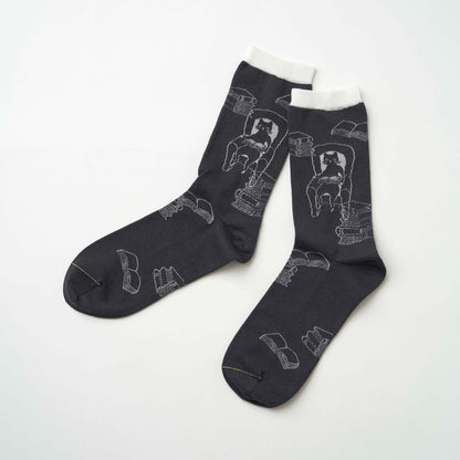 tuoli ja minä／椅子とわたし　クルー丈ソックス（3色）