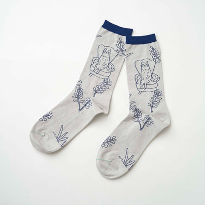 tuoli ja minä／椅子とわたし　クルー丈ソックス（3色）