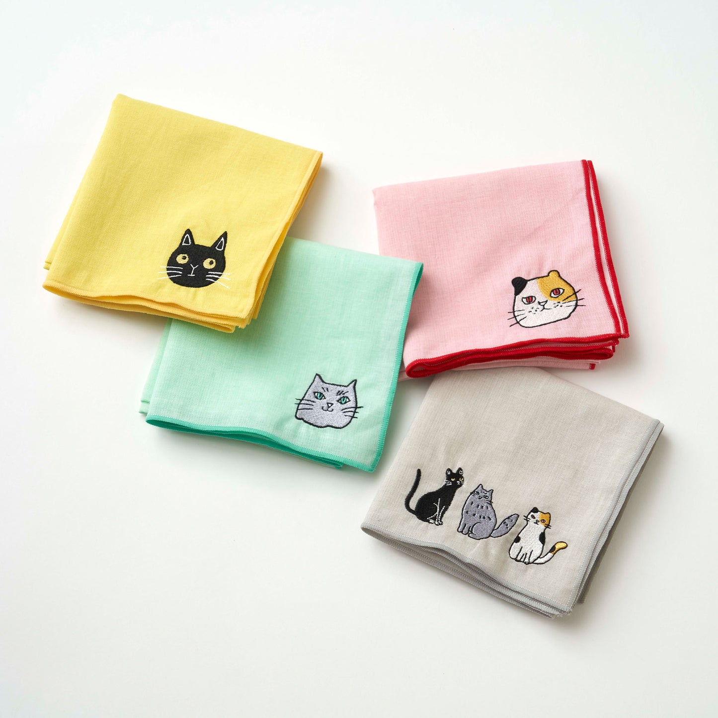 olen / わたしとぼくハンカチ（4色）