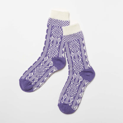 【2025新作】hortensia / あじさい　コットン　クルー丈ソックス（3色）