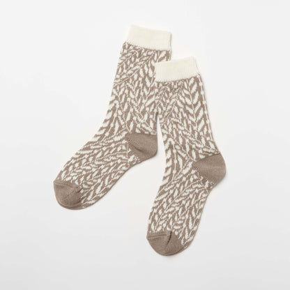 【2025新作】niitty / 草原　コットン　クルー丈ソックス（3色）