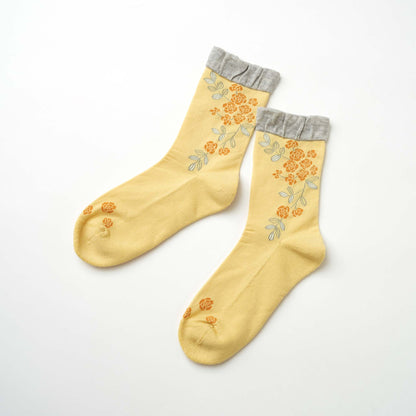 ruusu / モッコウバラ クルーソックス（3色）