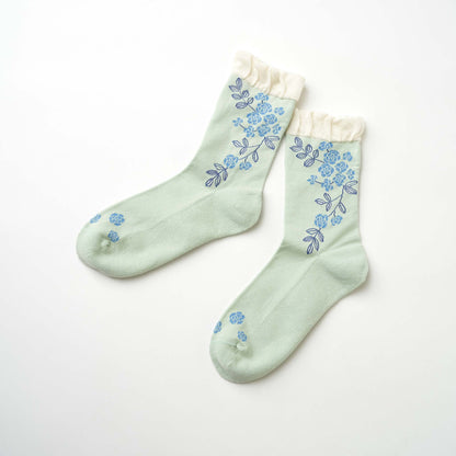 ruusu / モッコウバラ クルーソックス（3色）