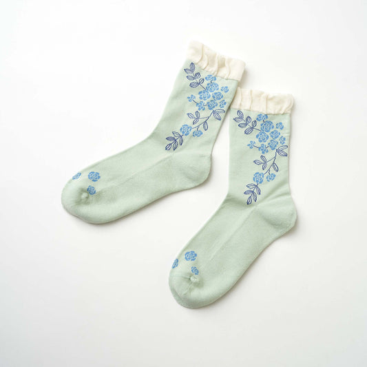 ruusu / モッコウバラ クルーソックス（3色）