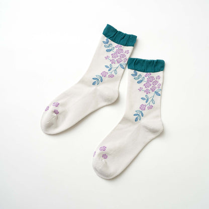 ruusu / モッコウバラ クルーソックス（3色）