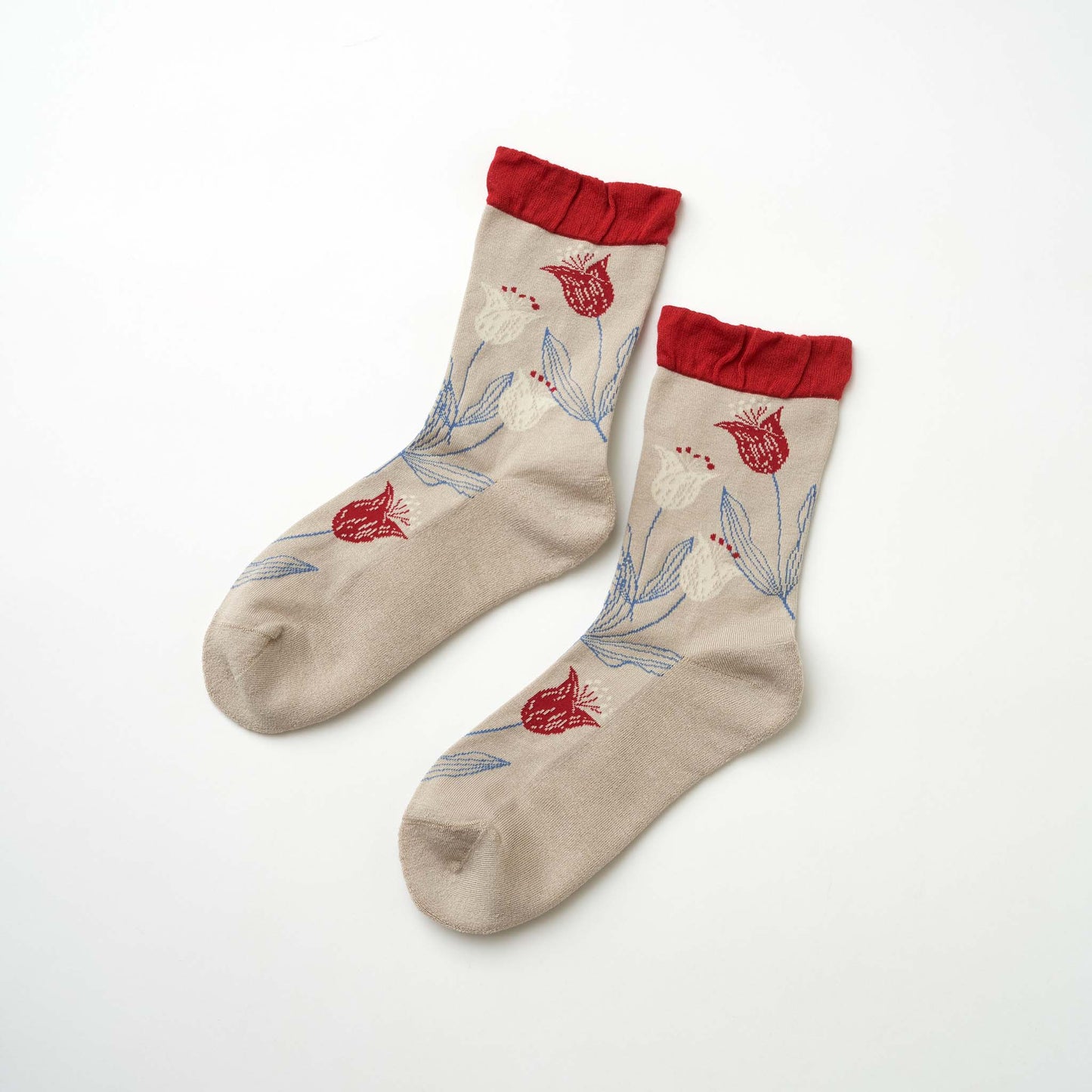 tulppaanit / チューリップ クルーソックス（3色）