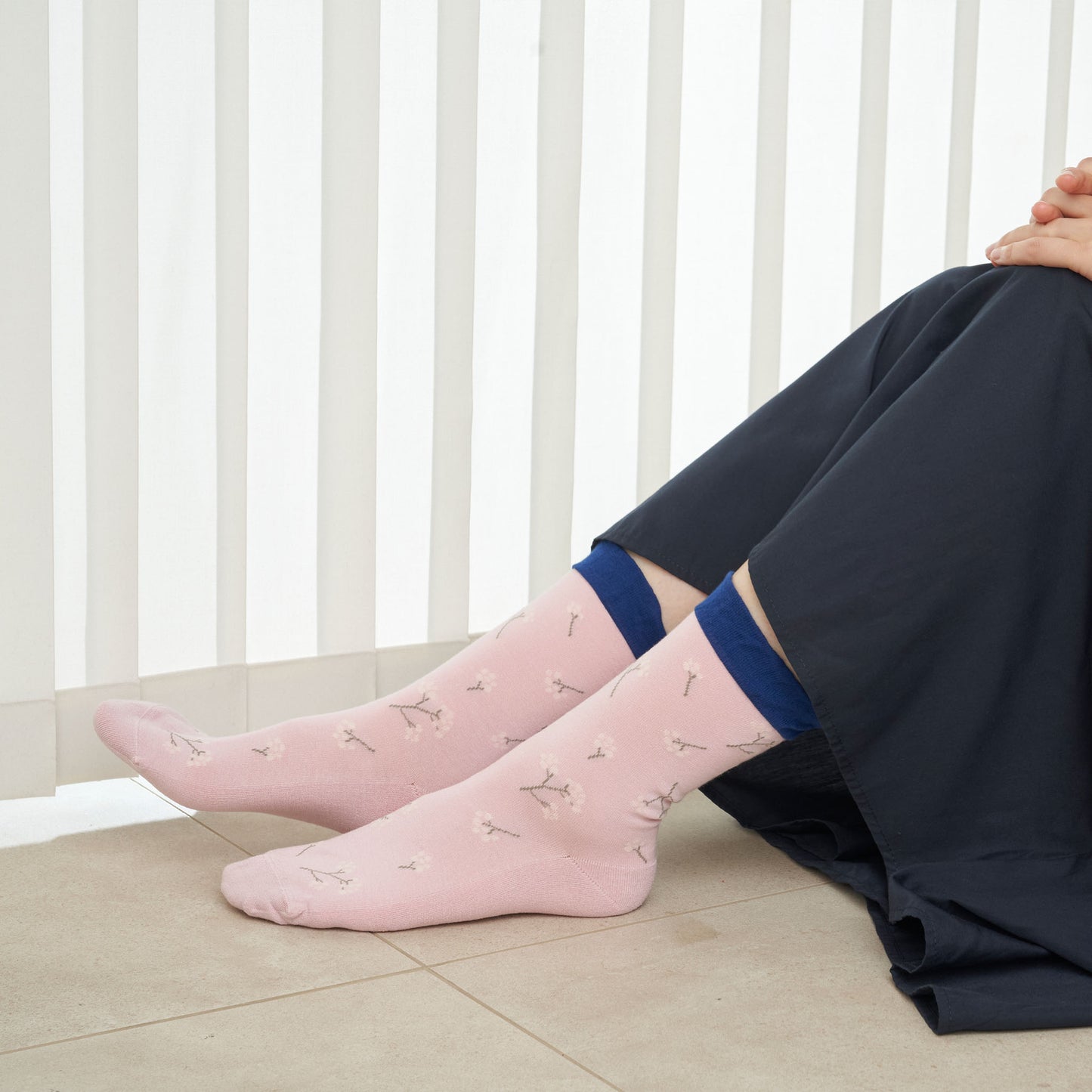 harsokukka / カスミソウ クルーソックス（3色）