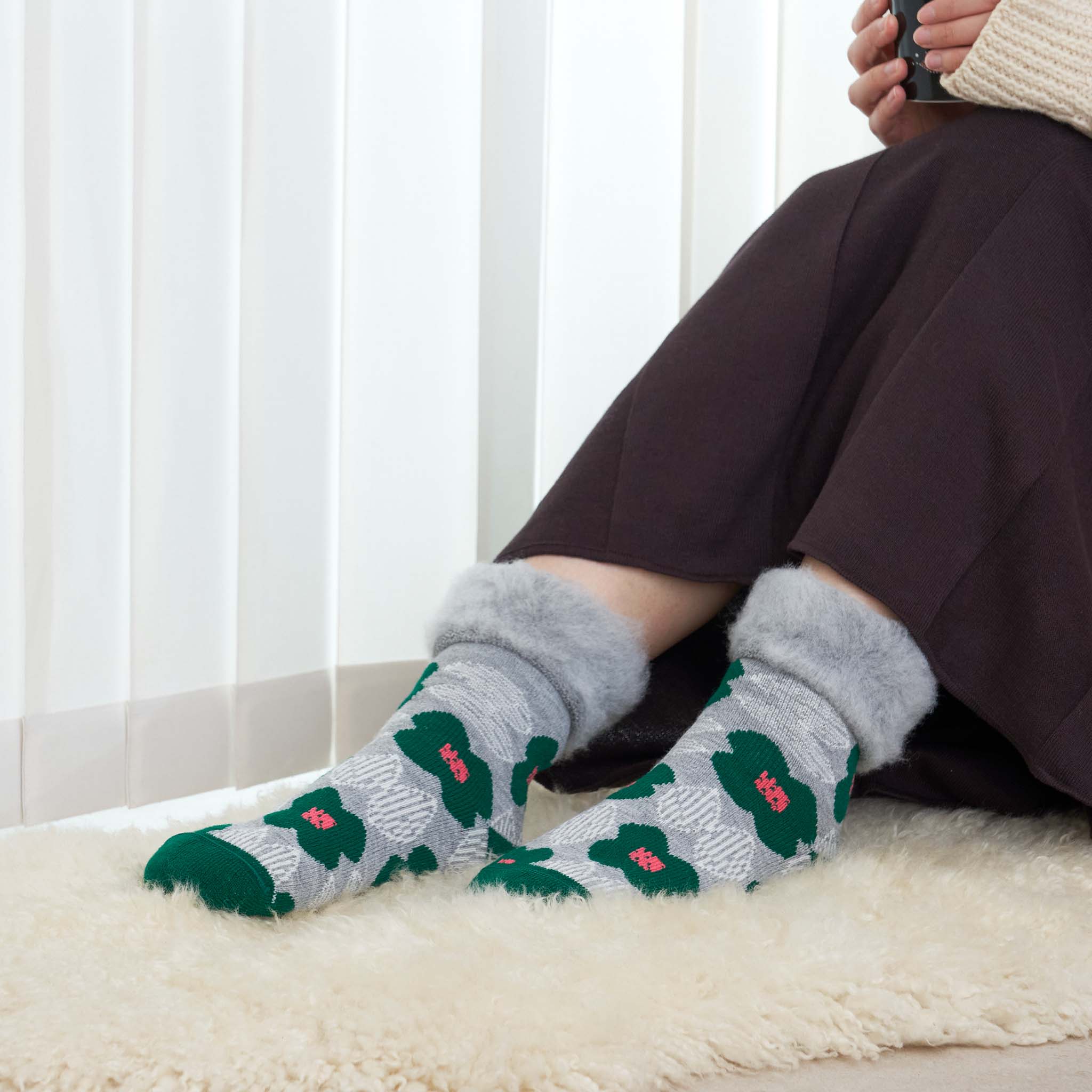 2025新作】Kukkapuutarha / 花畑 もこもこソックス（4色） – from F