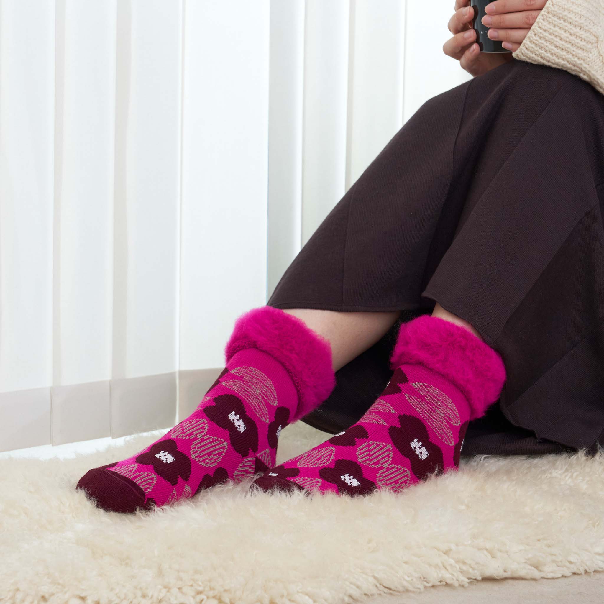 2025新作】Kukkapuutarha / 花畑 もこもこソックス（4色） – from F