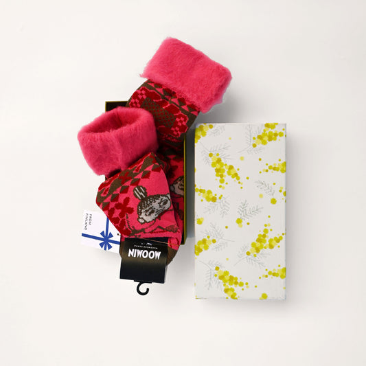 【1足GIFT】もこもこソックス〈ミィ 花束〉（22.5–25cm）BOX入
