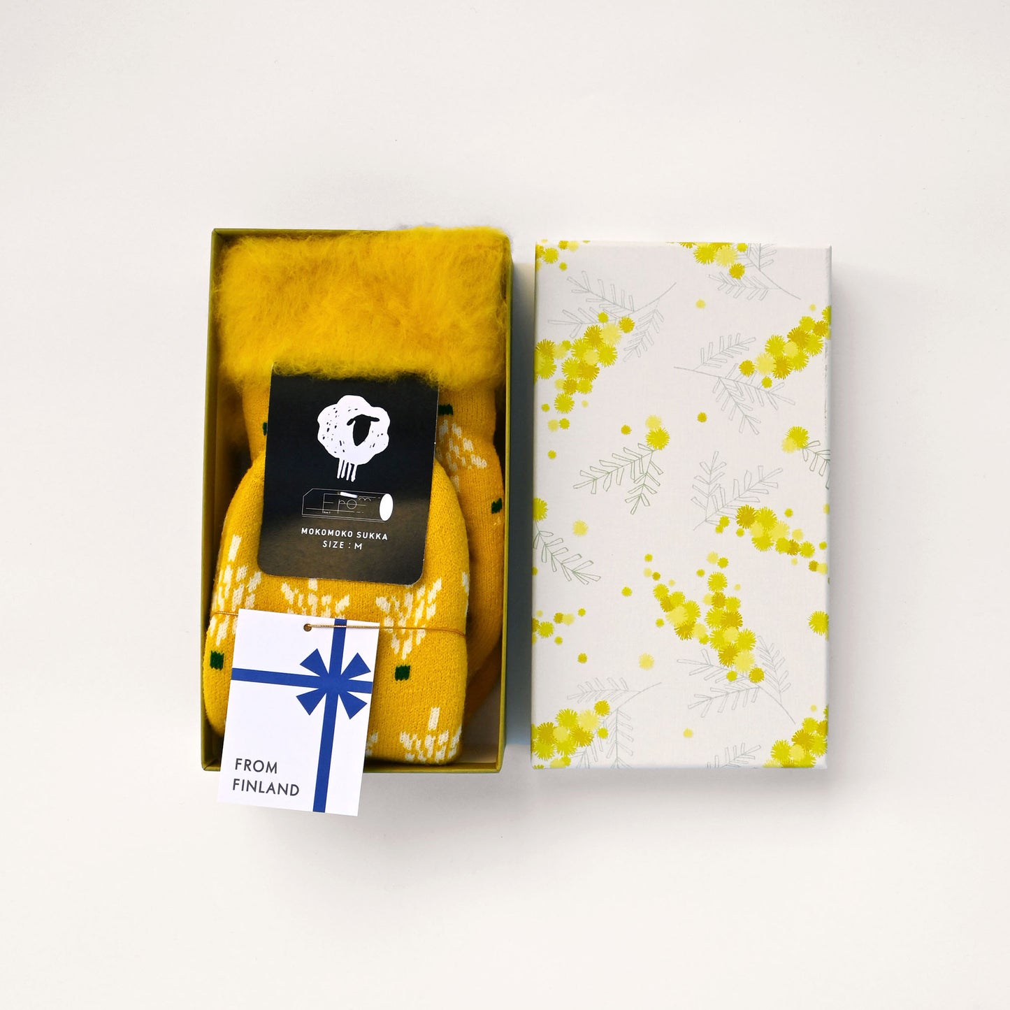 【1足GIFT】もこもこソックス〈もみの木〉（22.5–25cm）BOX入