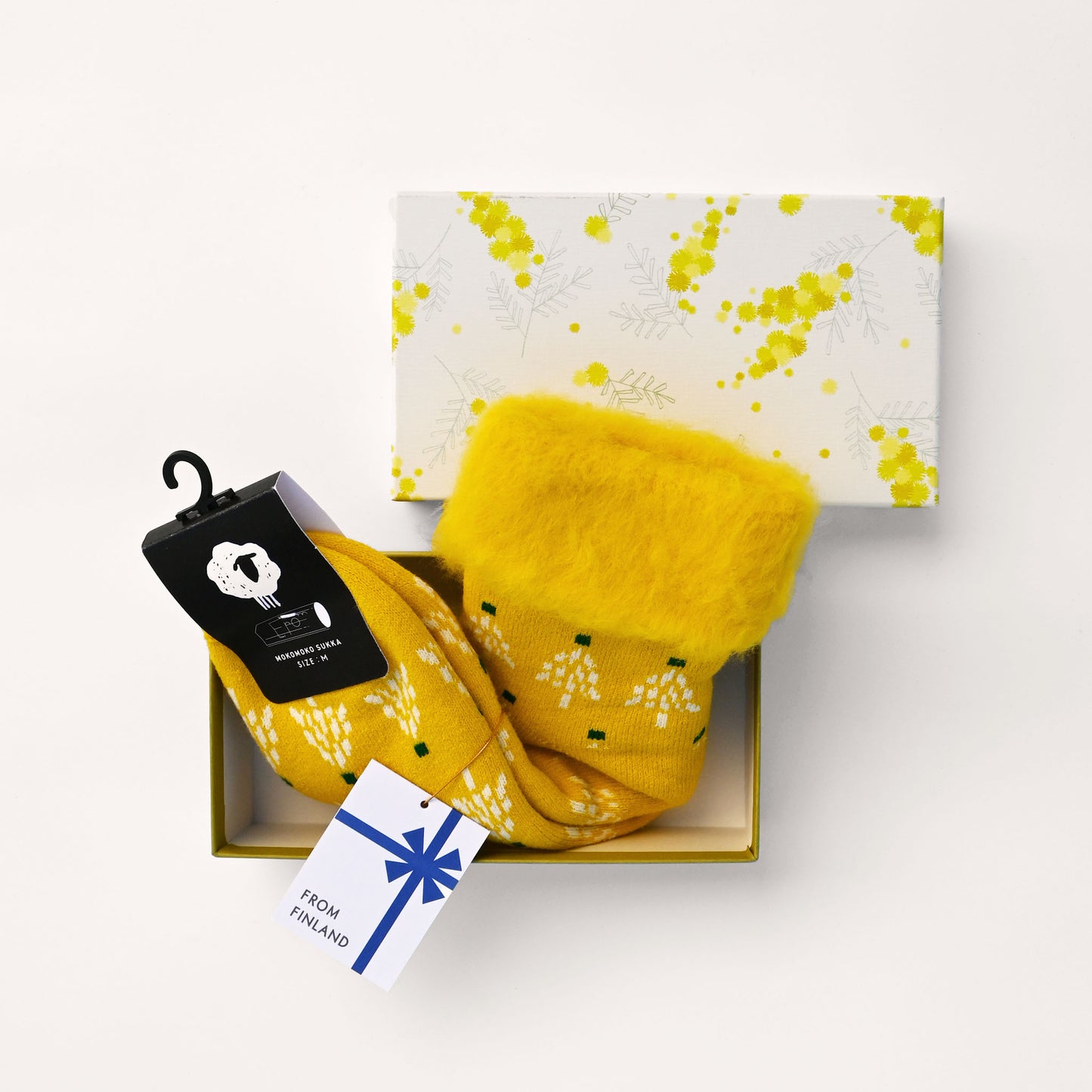 【1足GIFT】もこもこソックス〈もみの木〉（22.5–25cm）BOX入